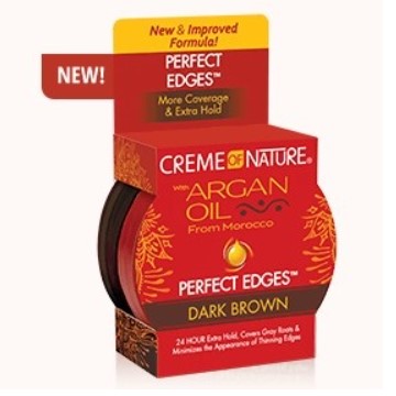 Creme of Nature Argan Oil Bordes perfectos de color marrón oscuro 225 oz