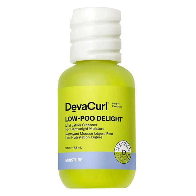 Devacurl Low-Poo Delight Lather Lather Cleanser para rica humedad 3oz