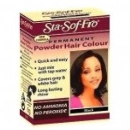 Stafa Fro Powder Dye Color de cabello negro natural