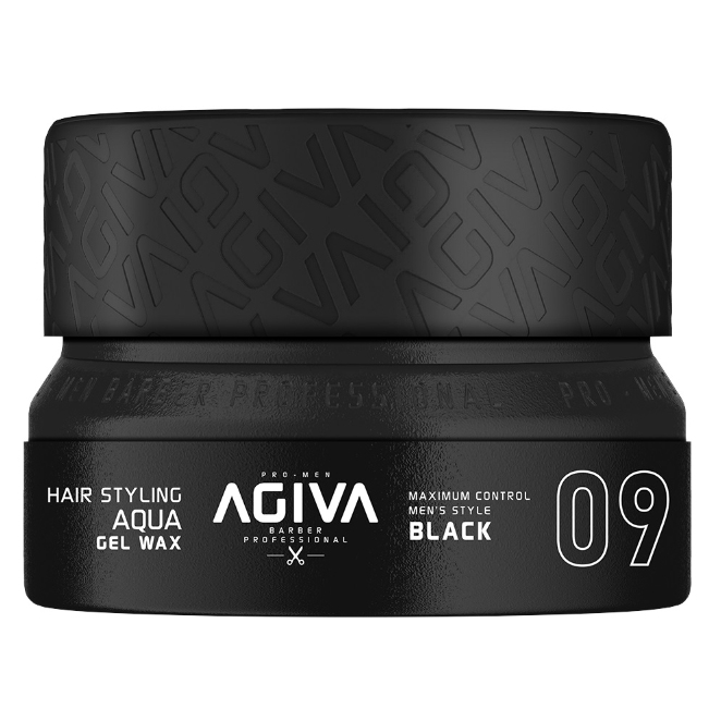 Agela Styling Hair Gel Wax 155ml - Negro #9