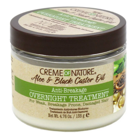 Creme of Nature Aloe & Black Castor Anit Anit-Breakage Night Treatment 4.76 oz