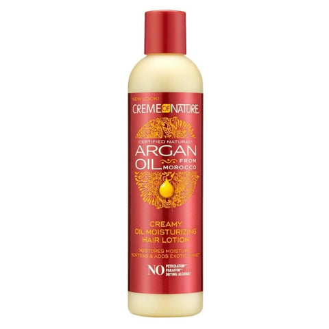 Crema de la naturaleza Argán Aceite cremoso Loción de cabello hidratante 8.45 oz