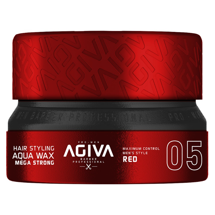 Agela Styling Hair Wax Aqua Mega Strong 155ml - Rojo #5