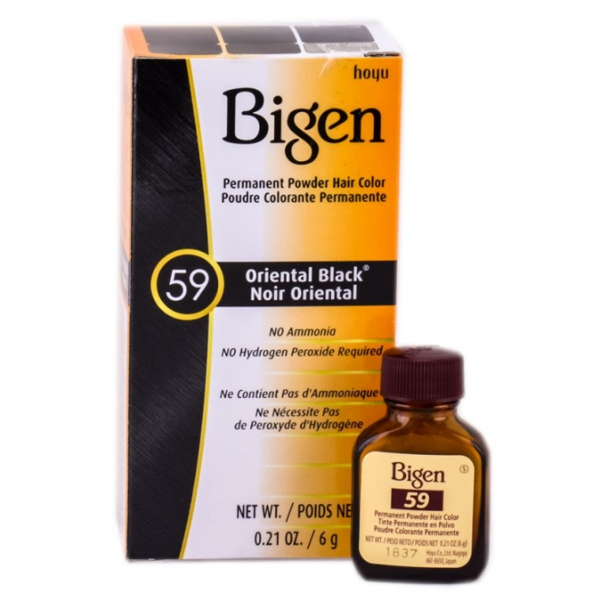 Color de cabello en polvo Bigen (embalaje grande) #59 Negro Oriental