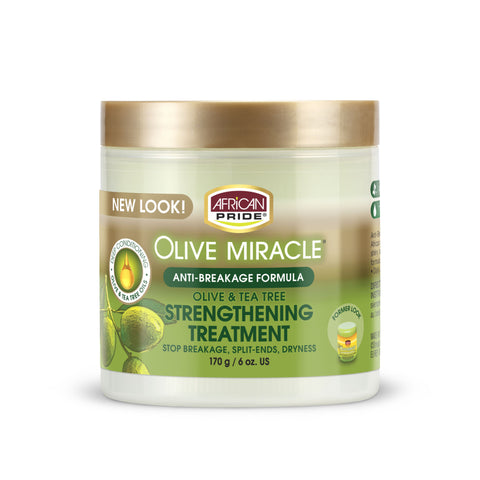 Orgullo Africano Olive Miracle Anti-Breakage Fortalecimiento Tratamiento 170 GR