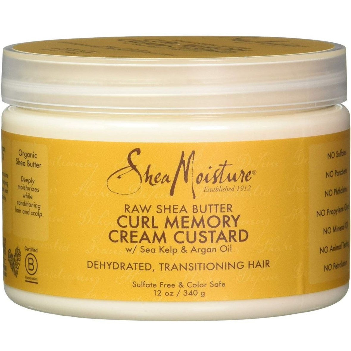 Shea Moisture Raw Shea Butter Curl Memory Cream Custard 340 GR