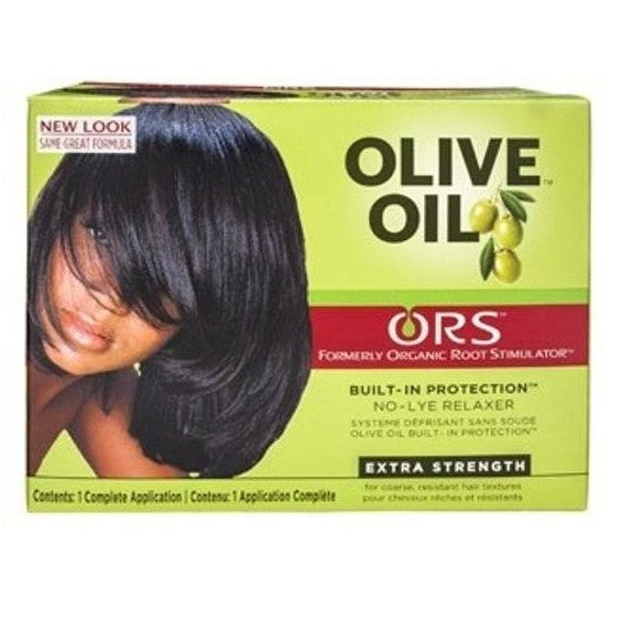 O aceite de oliva no-ly-lye kit de relajante para el cabello más fuerza