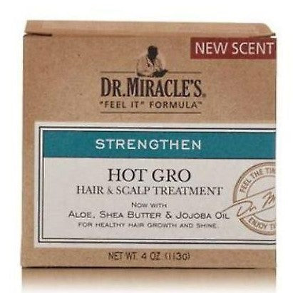 Dr. Tratamiento de cabello y cuero cabelludo de Miracle's Hot Gro Regular 114 GR