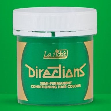 Direcciones para el cabello color resorte verde