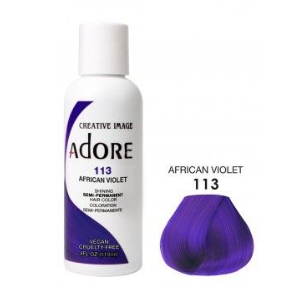 Adorar color de cabello semi permanente 113 Violeta africana 118 ml