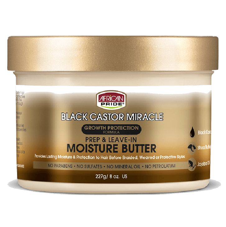 Orgullo Africano Black Castor Miracle Prep & Leave-In Humure Butter 227GR