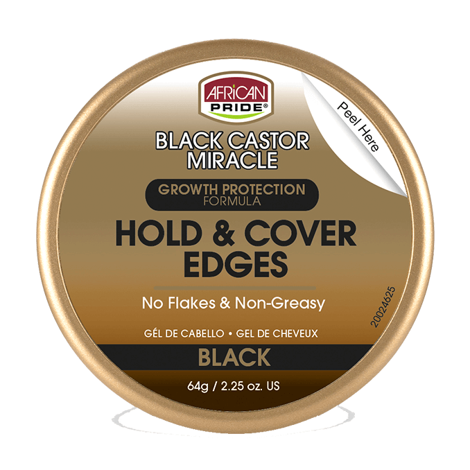 Orgullo Africano Black Castor Miracle Hold & Cover Bordes 64GR