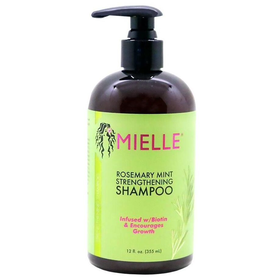 Mielle Organics Rosemary Mint Fortalecimiento Champú 355ml - Cabello más fuerte y saludable