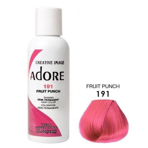 Adorar color de cabello semi permanente 191 puñetazo de fruta 118 ml