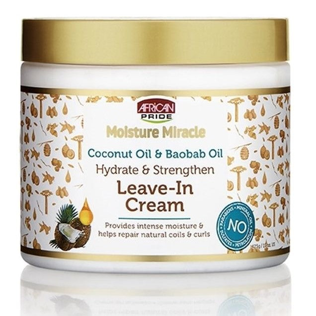 Africano Orgullo Humro Milagro Miracle Coconut Oil & Baobab Oil Permited Cream 425 GR