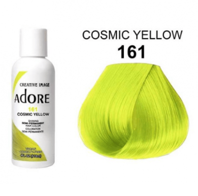 Adorar color de cabello semi permanente 161 amarillo cósmico 118ml