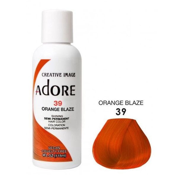 Adore Color de cabello semi permanente 39 Naranja Blaze 118ml