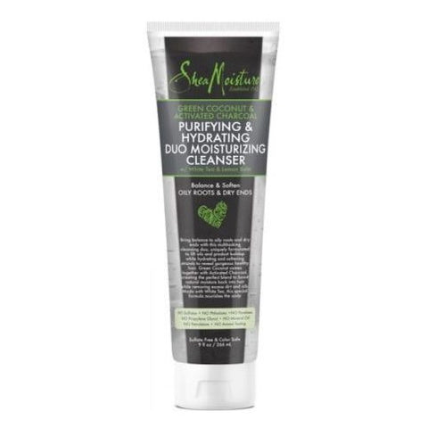 Shea Moisture Green Coconut & Activated Charcoal Purification e Hydrating Duo Hidrurizing Cleanser 9oz / 266ml
