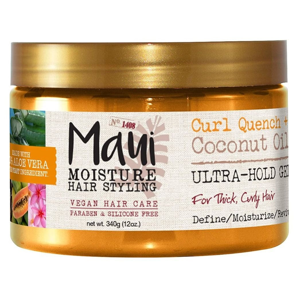 Maui humedad nutre y humedad aceite de coco gel ultra sostenga 12oz