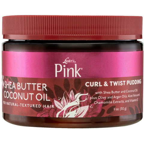 Pink Shea Shea Butter Coconut Oil Curl & Twist Pudding 11 oz